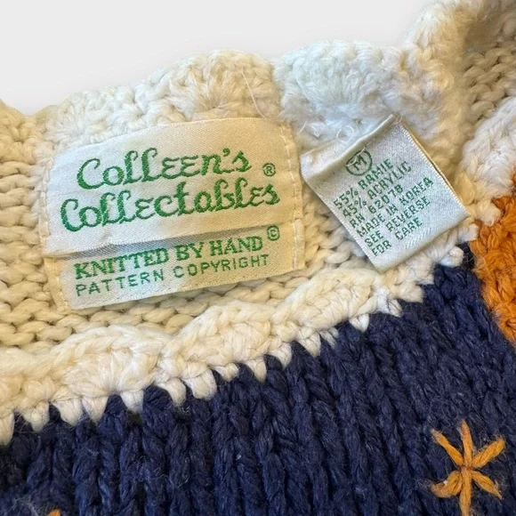 Vintage Colleen’s Collectibles | Hand Knit “Ugly” Halloween Sweater | M–XL - Picture 4 of 4